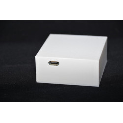 Rückansicht des GM67-Barcodescanners mit sichtbarem Anschluss – DIY-Projekt für Home Assistant